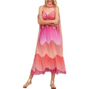 NEW ALDO MARTINS reims midi dress in pink
